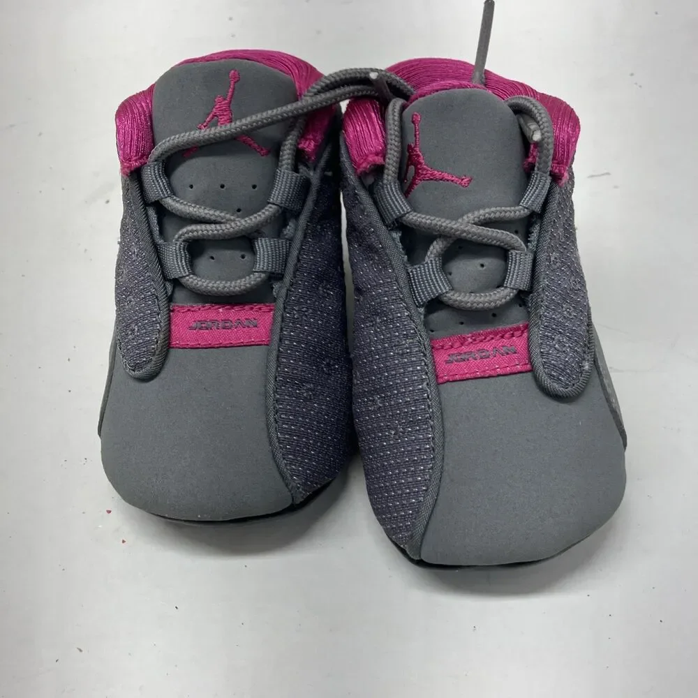 Air Jordan 13 Retro TD/Infant Cool Grey/Fusion Pink 2C